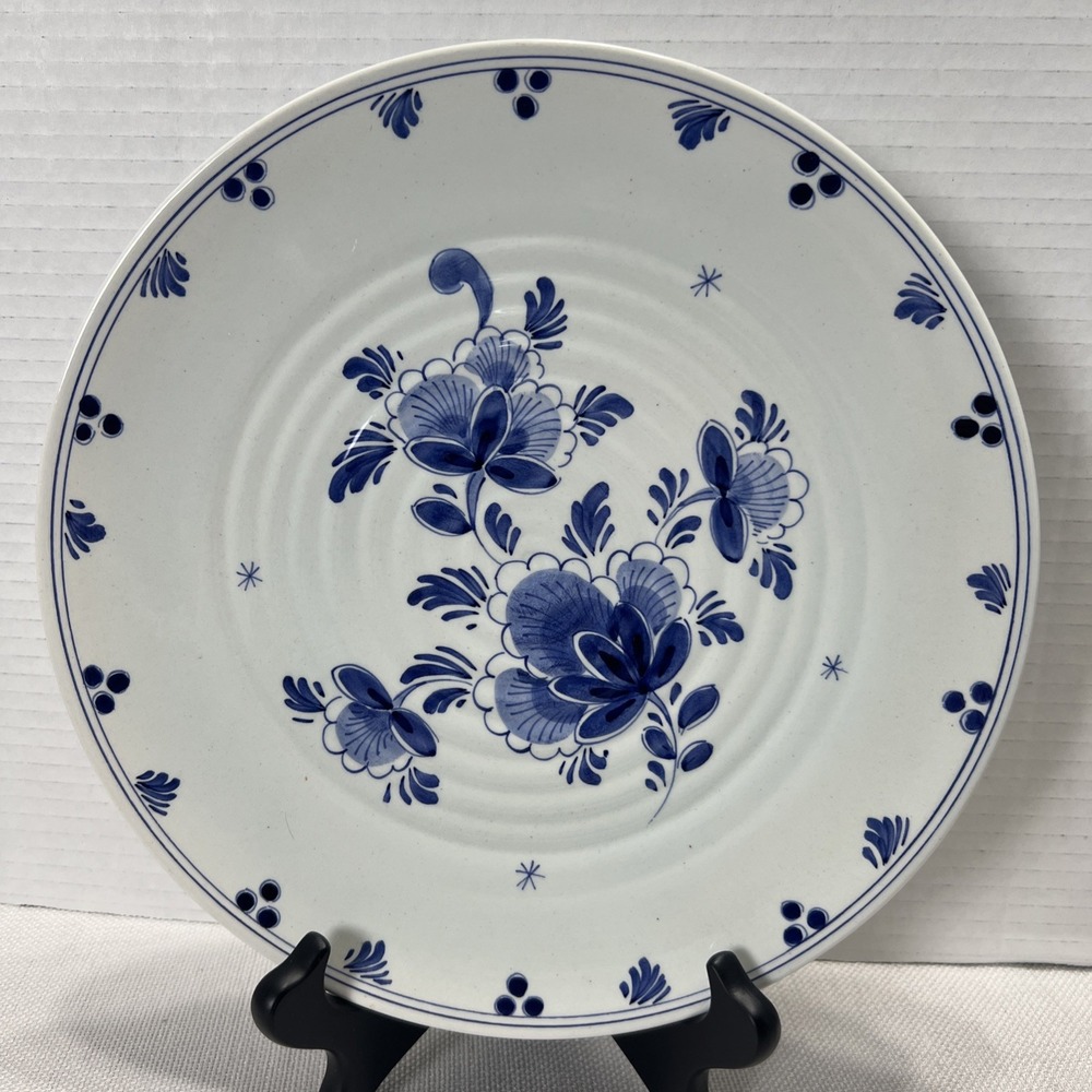 Vintage Delft Schoonhoven 10" HTF Dinner Plate 5362! Holland Very Good Condition